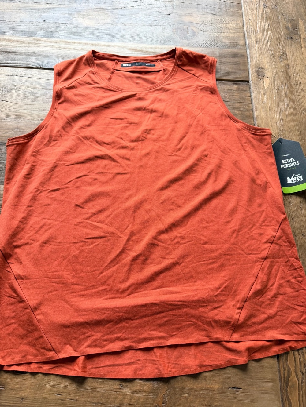 REI Women's Tank Top in Rust Orange